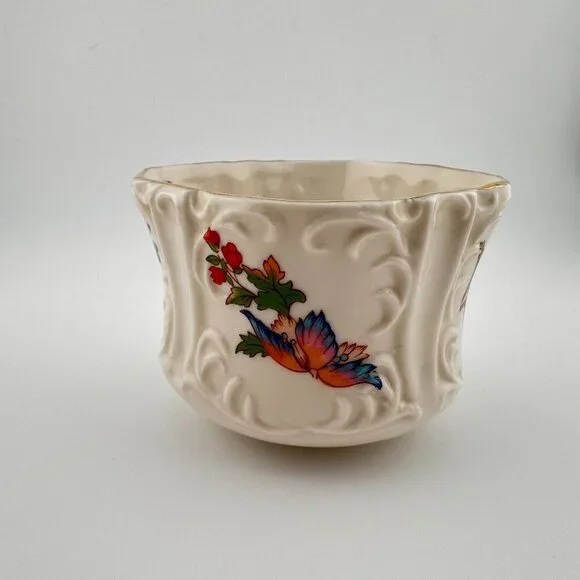 Vintage Aynsley Mini Creamer & Open Sugar Cottage Garden Fine English Bone China - Picture 8 of 15